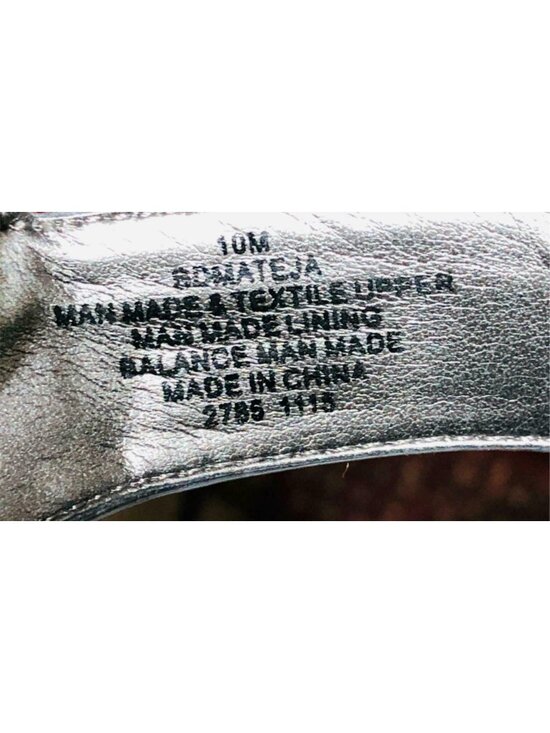 Bandonlino Sandals Wedge Heel Womens 10 M Metallic Silver Gray Comfort Strappy - Picture 11 of 11